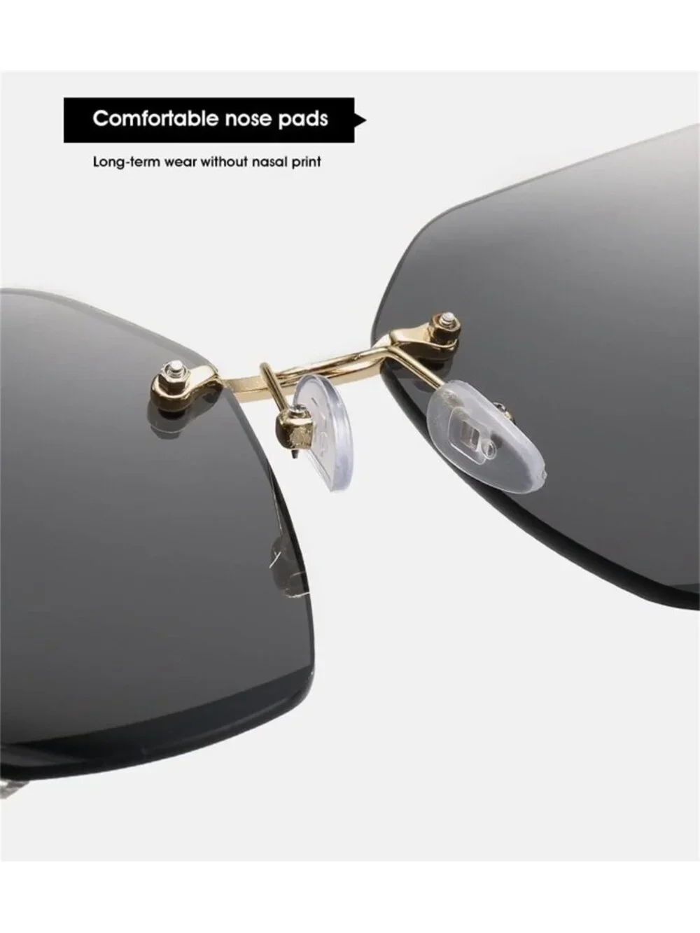 Women's Sunglasses for Beach Summer with Eyeglass Case Sun Glasses B-Champagne